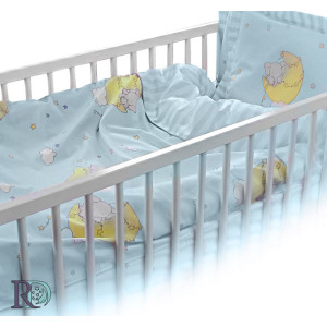 Спален Бебешки Комплект Слонче - син